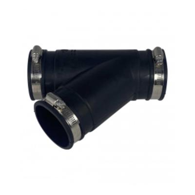 Air Aqua Flexibel Rubber Y-stuk 63mm - Weerbestendige Vijververbinding, Duurzaam & Betrouwbaar
