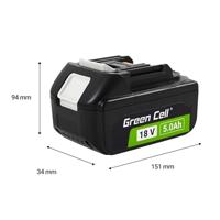 Green Cell BL1850 GC-PTMA18V5 Gereedschapsaccu 18 V 5 Ah Li-ion - thumbnail