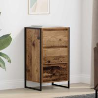Dressoir met lade Oud Hout 42 x 36 x 75.5 cm Bewerkt hout - thumbnail