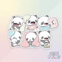 CutieSquad Stickerset - Panda Sleepover - thumbnail