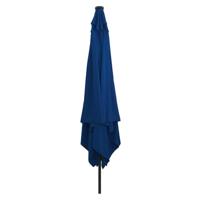 Parasol vierkant met LED-verlichting 295x245 cm azuurblauw - thumbnail