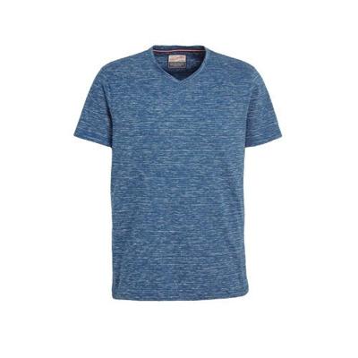Petrol Industries gemêleerd T-shirt blauw