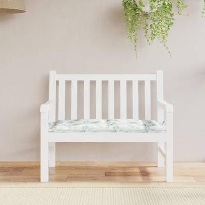 VidaXL Tuinbankkussen 100x50x7 cm oxford stof bladpatroon