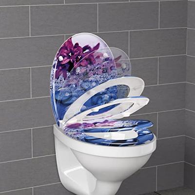 Toiletzitting regendruppels met soft close mechanisme - thumbnail