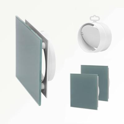 Sunshower ventilatierooster t.b.v. Pure, Pure Duo, Pure XL, Deluxe 2 stuks 13x13cm organic grey