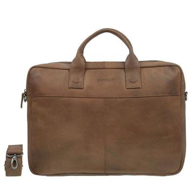DSTRCT Laptoptas Fletcher Street 17"-Cognac