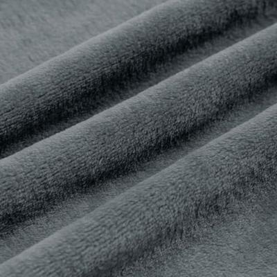 VidaXL Gooi deken donkergrijs 220 x 240 cm fleece