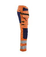 Blåkläder Werkbroek met stretch High-Vis 15521811 | High-Vis Oranje/Marineblauw | Maat 44 - 7330509663462 - thumbnail