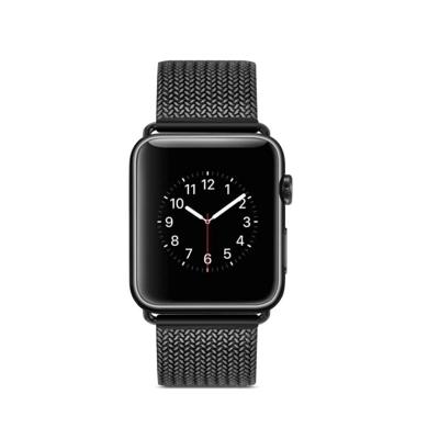 Roestvrijstalen horlogeband voor Apple Watch serie 3 & 2 & 1 38mm(Black)