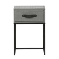 WOOOD Nachtkastje 'Morris' met 1 lade, kleur Leem - thumbnail