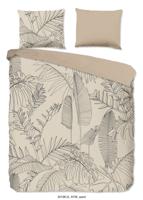Good Morning Dekbedovertrek "bladeren" - Zand - (240x200/220 cm) - Katoen - thumbnail