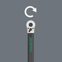 Wera Click-Torque C 4 05075623001 Momentsleutel Met omschakelbare ratel 1/2 (12.5 mm) 60 - 300 Nm - thumbnail