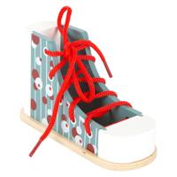 Small Foot - houten rijgschoen met veter - thumbnail