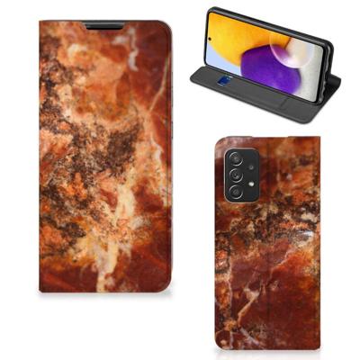 Samsung Galaxy A72 (5G/4G) | Standcase | Marmer Bruin Samsung Galaxy A72 (5G/4G) | Standcase | Marmer Bruin