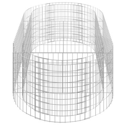 VidaXL Gabion plantenbak verhoogd 200x100x50 cm gegalvaniseerd ijzer