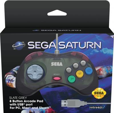 Retro-Bit - SEGA Saturn USB Controller (Slate Grey) Retro-Bit - SEGA Saturn USB Controller (Slate Grey)
