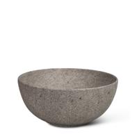 Waskom Globo T-Edge Rond 37x16 cm Zonder Overloop Peperino Grigio Globo - thumbnail