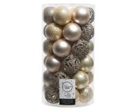 Kerstbal glans mix dia 6 cm parel Decoris - Decoris - thumbnail
