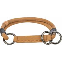 TRIXIE BE NORDIC HALSBAND HOND HALF-SLIP LEER BRUIN 35X0,5 CM - thumbnail