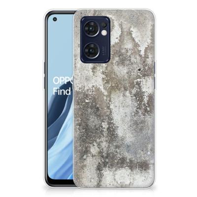 OPPO Reno 7 5G | Find X5 Lite | TPU | Siliconen hoesje | Beton Print
