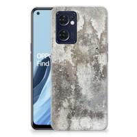 OPPO Reno 7 5G | Find X5 Lite | TPU | Siliconen hoesje | Beton Print - thumbnail