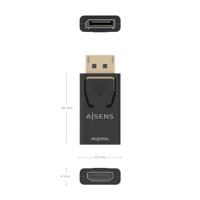 HDMI-adapter Aisens A125-0949 Zwart - thumbnail