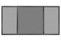 Muggennet Schellenberg Antraciet Aluminium Uitschuifbaar Met lijst Glasvezel 75 x 100 cm - thumbnail