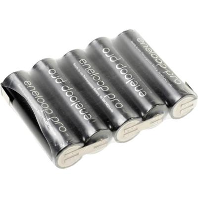 Panasonic eneloop Pro F1x5 Accupack Aantal cellen: 5 Batterijgrootte: AA (penlite) Z-soldeerlip NiMH 6 V 2450 mAh