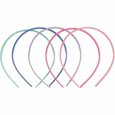 Creativ Company Haarbanden, b: 8 mm, diverse kleuren, 5 stuk/ 1 doos