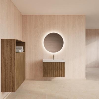 Badmeubelset Gliss Design Hybris Castle Brown Met Wastafel 70 cm