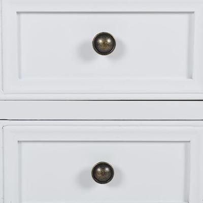 Nachtkastje met 2 lades MDF wit