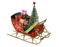 Beeld Slee Metaal Rood 17,5cm - thumbnail