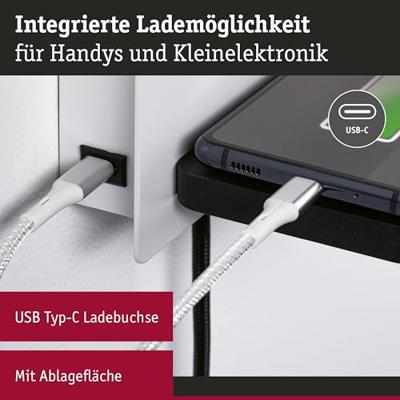 Paulmann Serrra 71103 Wandlamp 5.5 W LED Wit (mat), Zwart (mat) Paulmann Serrra 71103 Wandlamp 5.5 W LED Wit (mat), Zwart (mat)