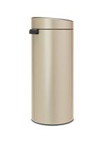 Brabantia Touch Bin Afvalemmer - 30 liter - kunststof binnenemmer - metallic gold 304507 - thumbnail