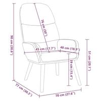 Relaxstoel fluweel zwart - thumbnail