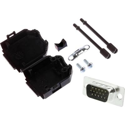 MH Connectors MHDPPK9HD15MS-K D-sub male connectorset 180 ° Aantal polen: 9 Soldeerkelk 1 stuk(s)