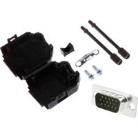 MH Connectors MHDPPK9HD15MS-K D-sub male connectorset 180 ° Aantal polen: 9 Soldeerkelk 1 stuk(s) - thumbnail