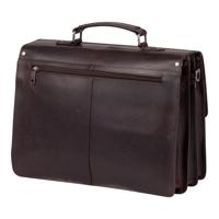 Burkely Dean Vintage Aktetas 3-vaks Brown - thumbnail