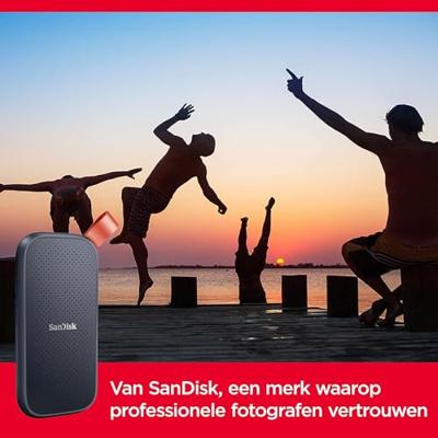 SanDisk SDSSDE30 1 TB Externe SSD harde schijf USB-C 3.2 Gen 2 Zwart SDSSDE30-1T00-G26 SanDisk SDSSDE30 1 TB Externe SSD harde schijf USB-C 3.2 Gen 2 Zwart SDSSDE30-1T00-G26
