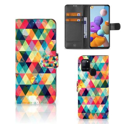 Samsung Galaxy A21s | Telefoon Hoesje | Geruit