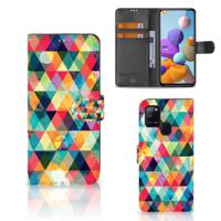 Samsung Galaxy A21s | Telefoon Hoesje | Geruit - thumbnail