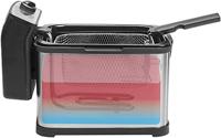 Princess Superior Friteuse met koudezone 3 l 3200 W Met handmatige temperatuursinstelling RVS, Zwart - thumbnail