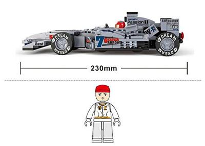 Sluban Racing Team Race Car Silver bouwstenen set (M38-B0352) - thumbnail