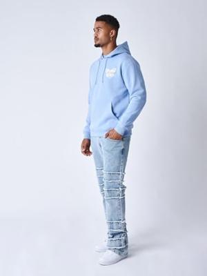Project X Paris Papillon Hoodie Heren Lichtblauw - Maat S - Kleur: Lichtblauw | Soccerfanshop - thumbnail