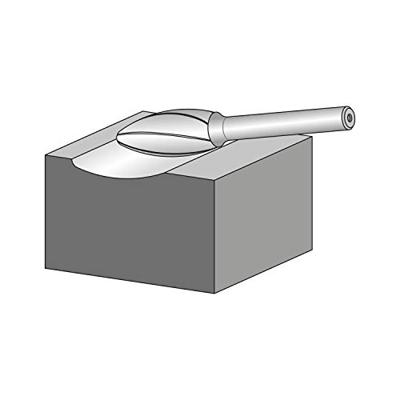 PFERD TOOLS 21202533 Freesstift Hardmetaal Vlam Lengte 37 mm Afmeting, Ø 3 mm Werklengte 7 mm Schachtdiameter 3 mm 1 stuks