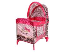 The Glam Crew Poppenbed met Luipaardprint Roze/Goud - thumbnail