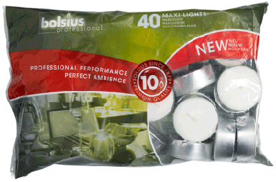 Bolsius - Theelichten groot - 40 stuks