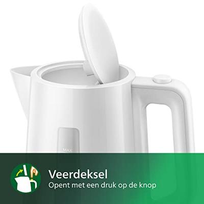 Waterkoker Philips HD9318/00 1,7 L 2200W Wit Zwart Plastic 2200 W 1,7 L - thumbnail