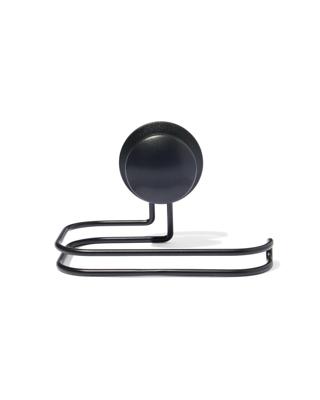 HEMA Toiletrolhouder met zuignap zwart (zwart)