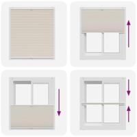 Plissjaloezie 100x150cm crme - thumbnail